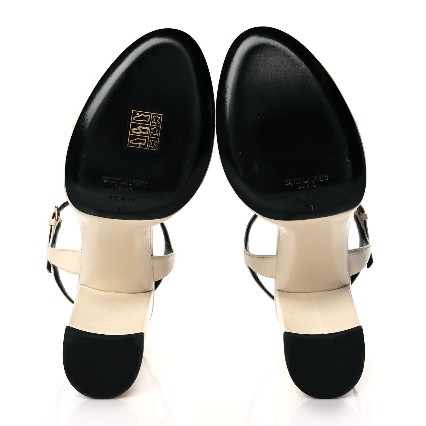 Vendome Bianca 85 Platform Sandals 38 Pearl