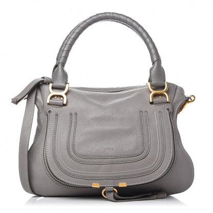 Chloe Calfskin Medium Marcie Satchel Cashmere Grey 1 of 14