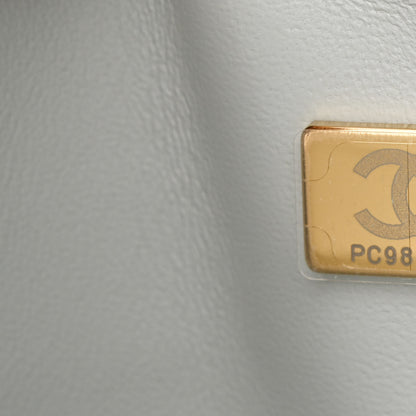 Chanel Lambskin Quilted Medium Double Flap Light Blue 7 of 11