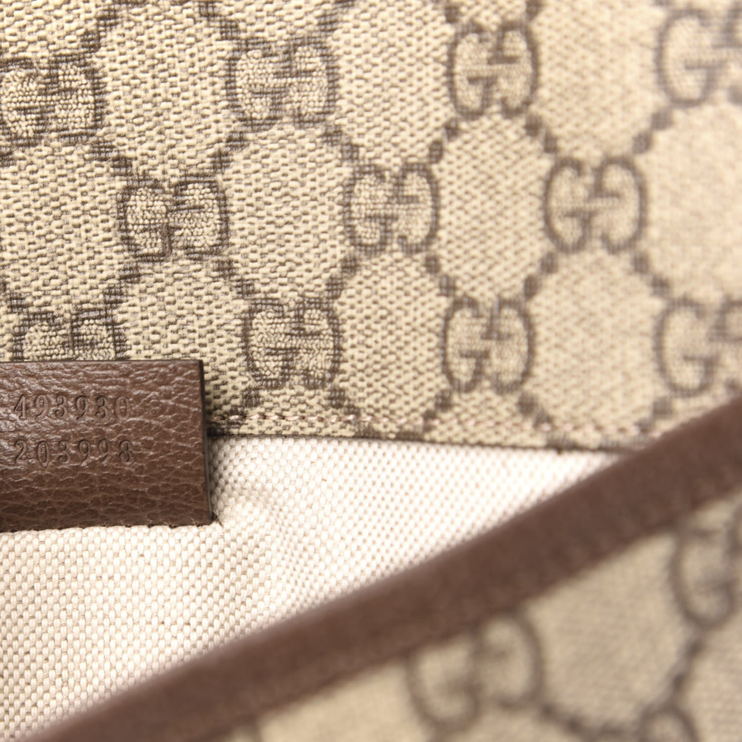 GG Supreme Monogram Neo Vintage Web Belt Bag Brown