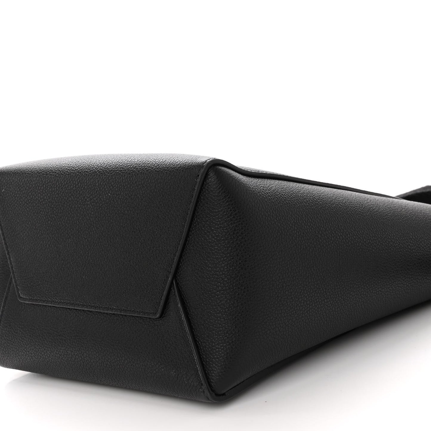 Soft Grained Calfskin Small Sangle Bucket Bag Black