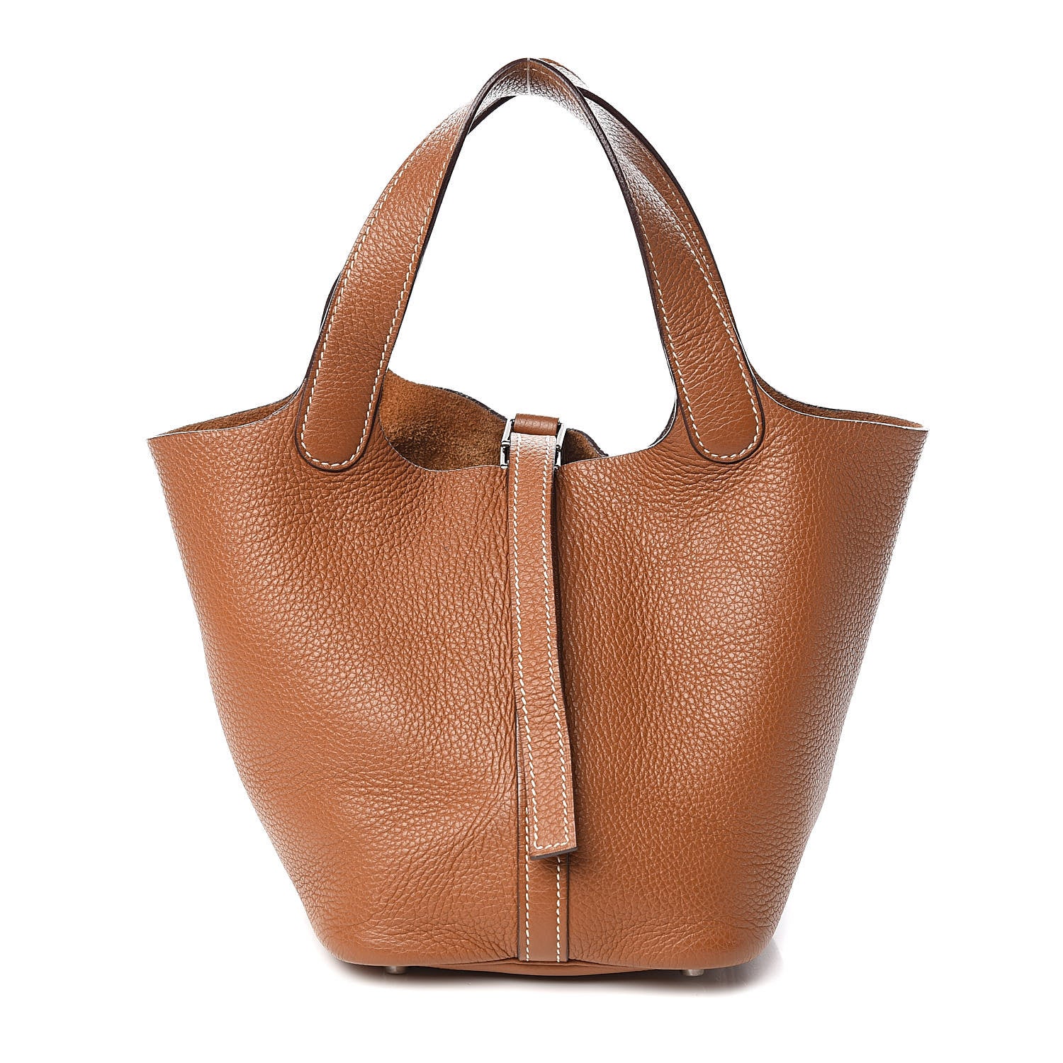 Hermes Taurillon Clemence Picotin 18 PM Gold 1 of 12