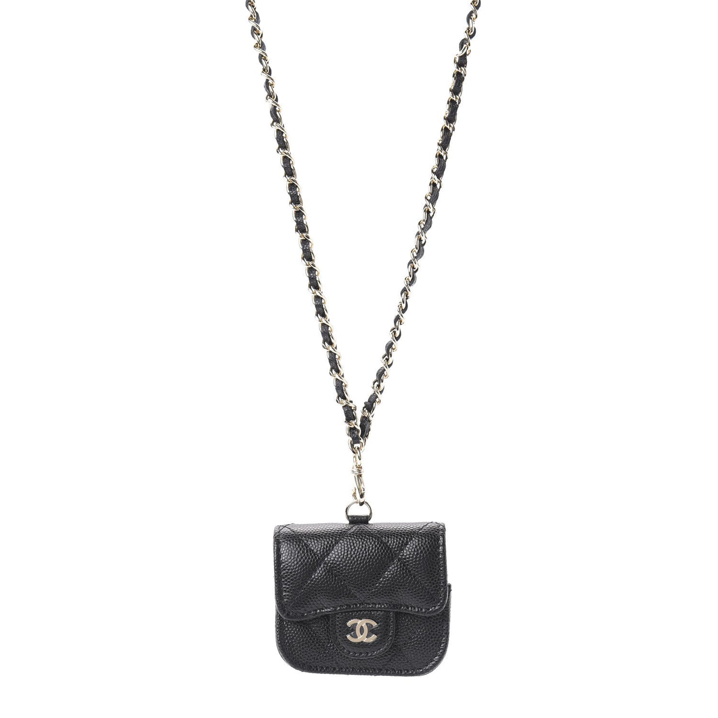 Caviar Quilted Airpods Pro Case Black