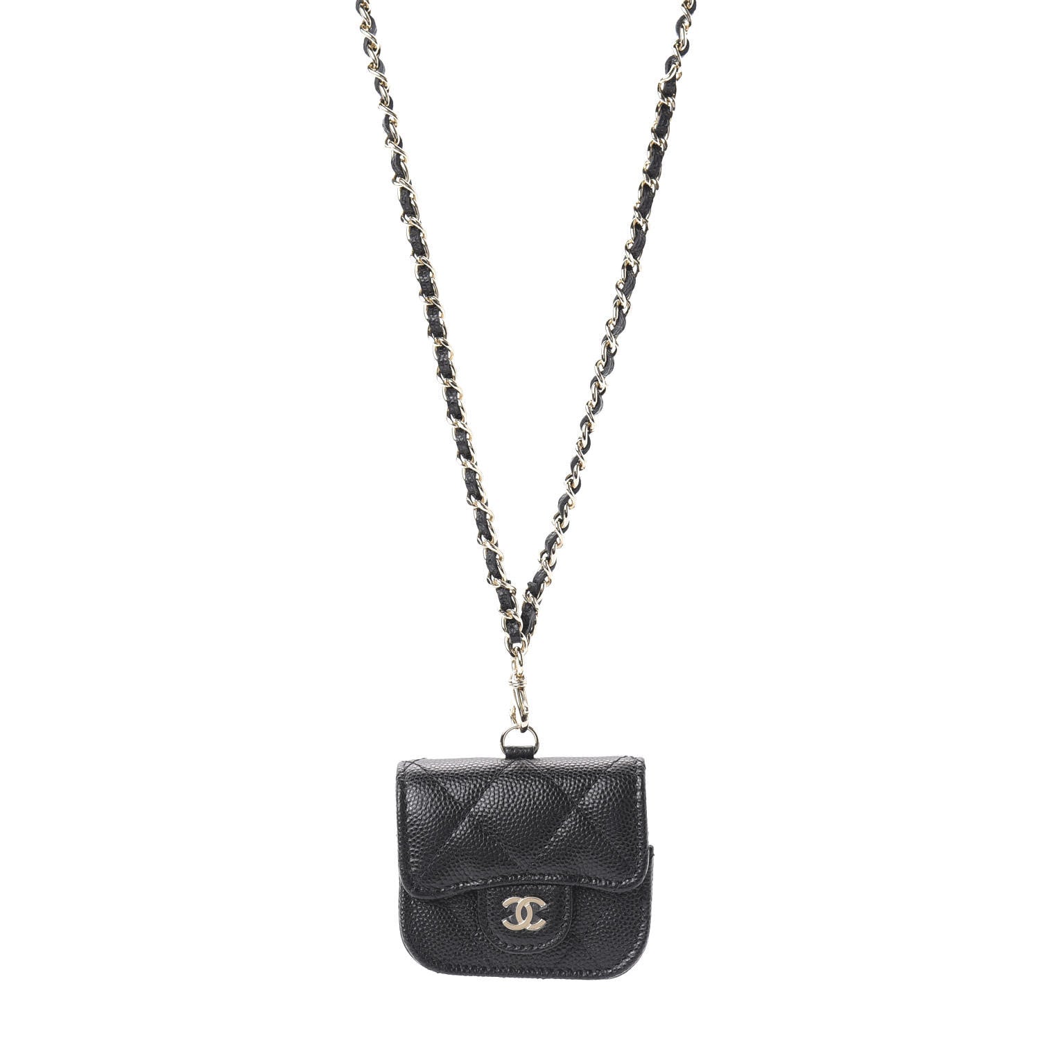 Chanel Caviar Quilted Airpods Pro Case Black 1 of 10