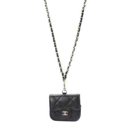 Chanel Caviar Quilted Airpods Pro Case Black 1 of 10
