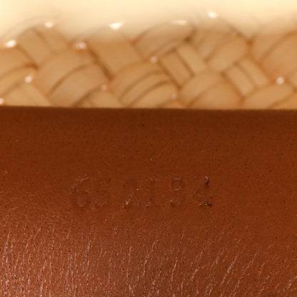 Loewe Calfskin Raffia Small Anagram Basket Tote Bag Natural Tan 7 of 12