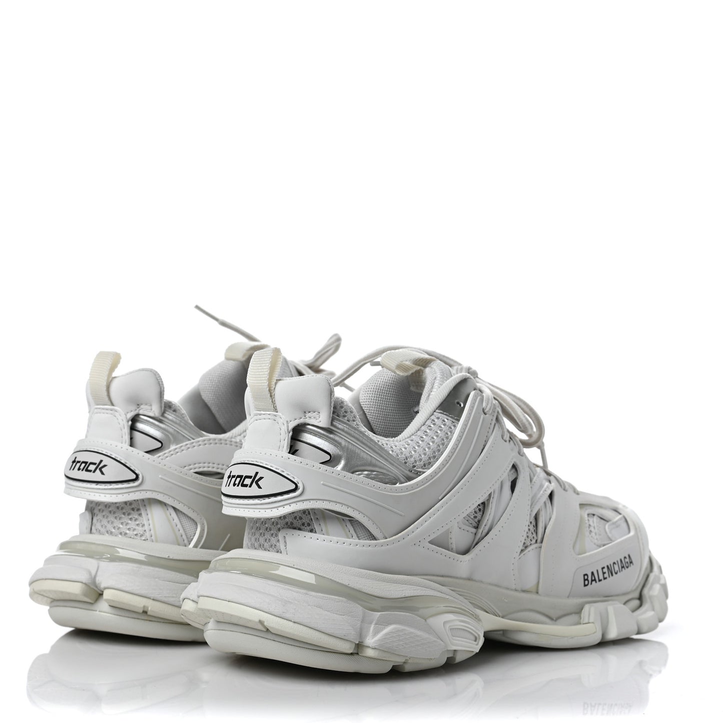 Mesh Nylon Womens Track Sneakers 40 White