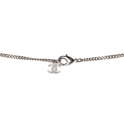 Chanel Crystal CC Logo Pendant Necklace Gold 4 of 6