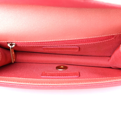 Chanel Caviar Quilted Small Sunset On The Sea Flap Coral 5 of 11
