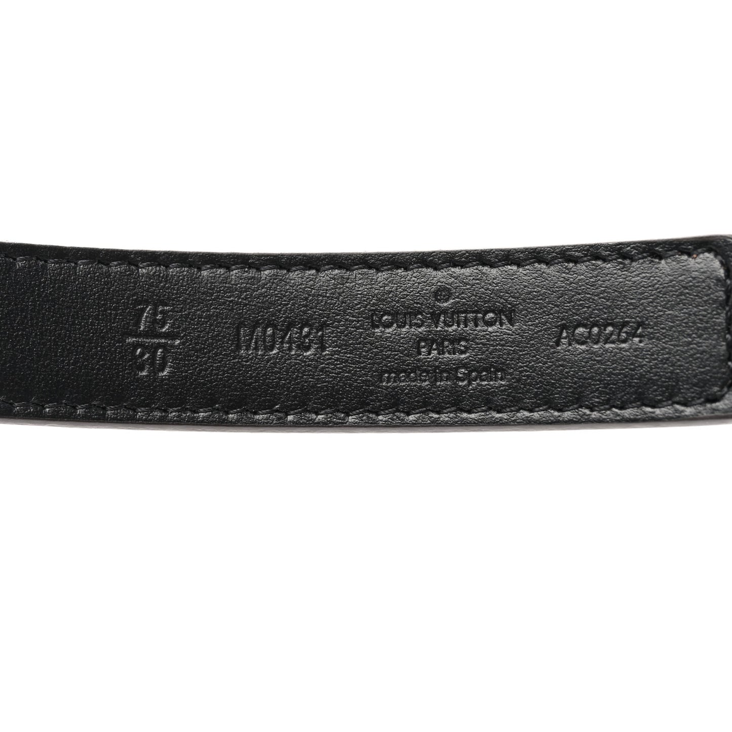 Calfskin Monogram 20mm LV Iconic Reversible Belt 75 30 Black