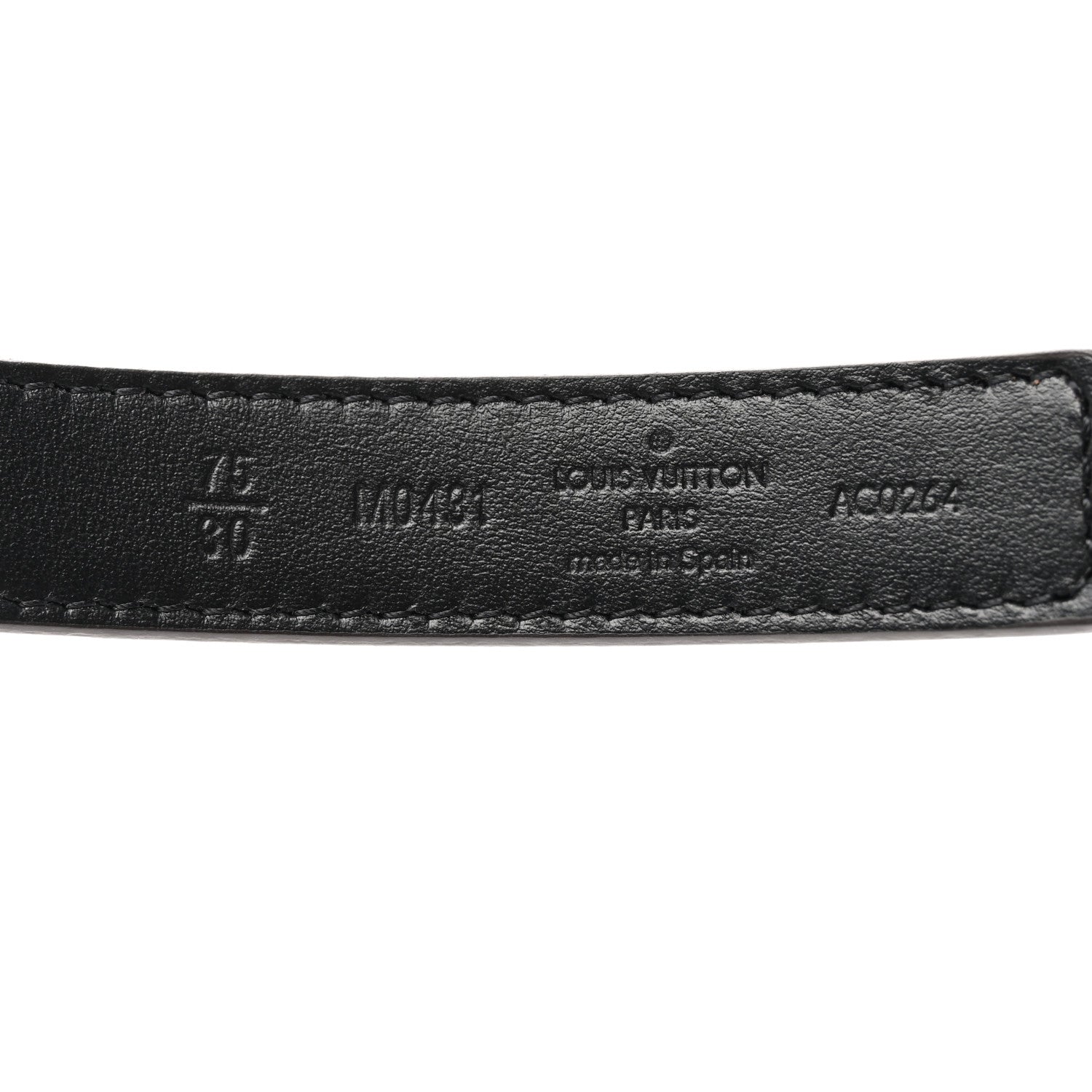 Louis Vuitton Calfskin Monogram 20mm LV Iconic Reversible Belt 75 30 Black 5 of 5