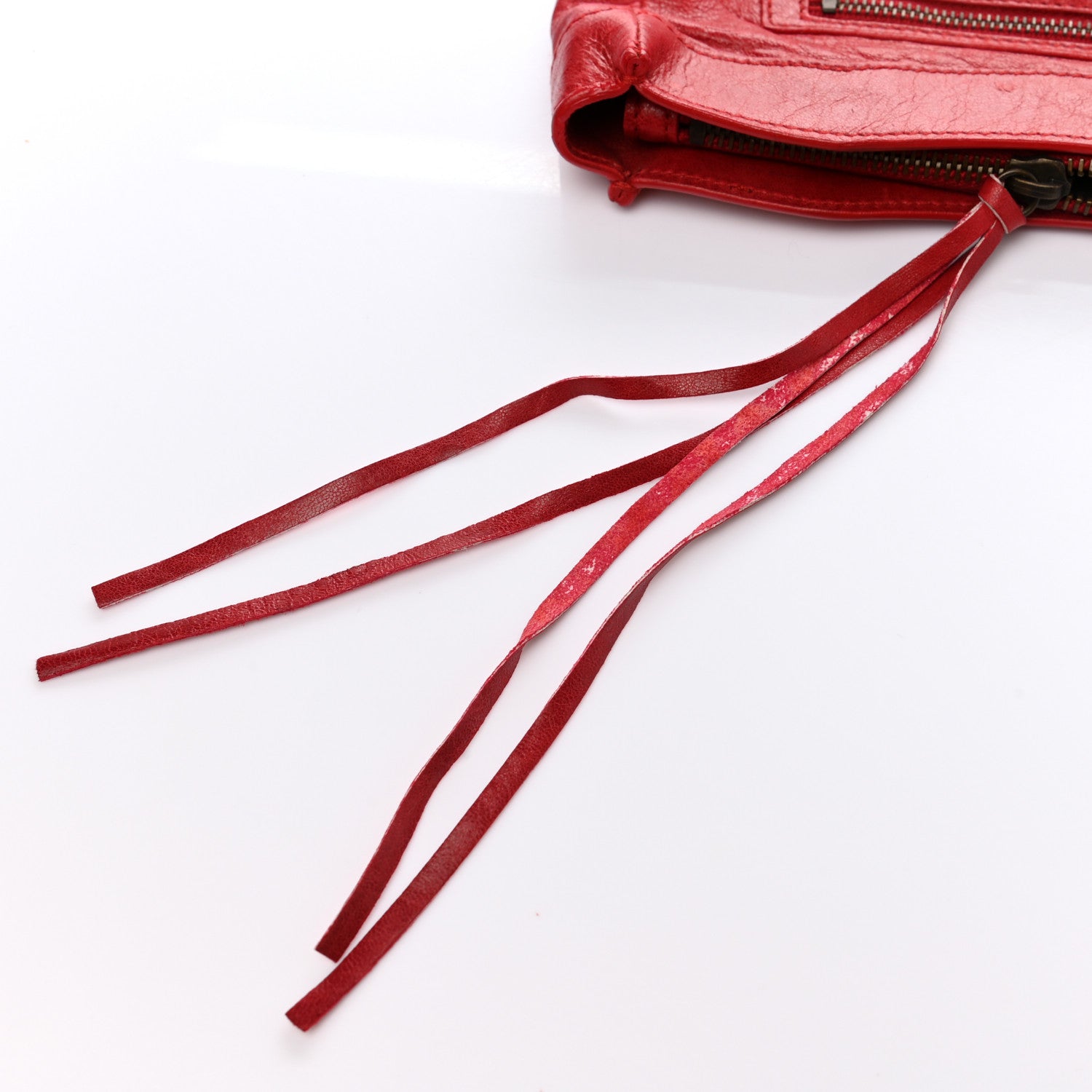 Balenciaga Chevre Classic Hardware Porte Toilette Makeup Clutch True Red 8 of 8