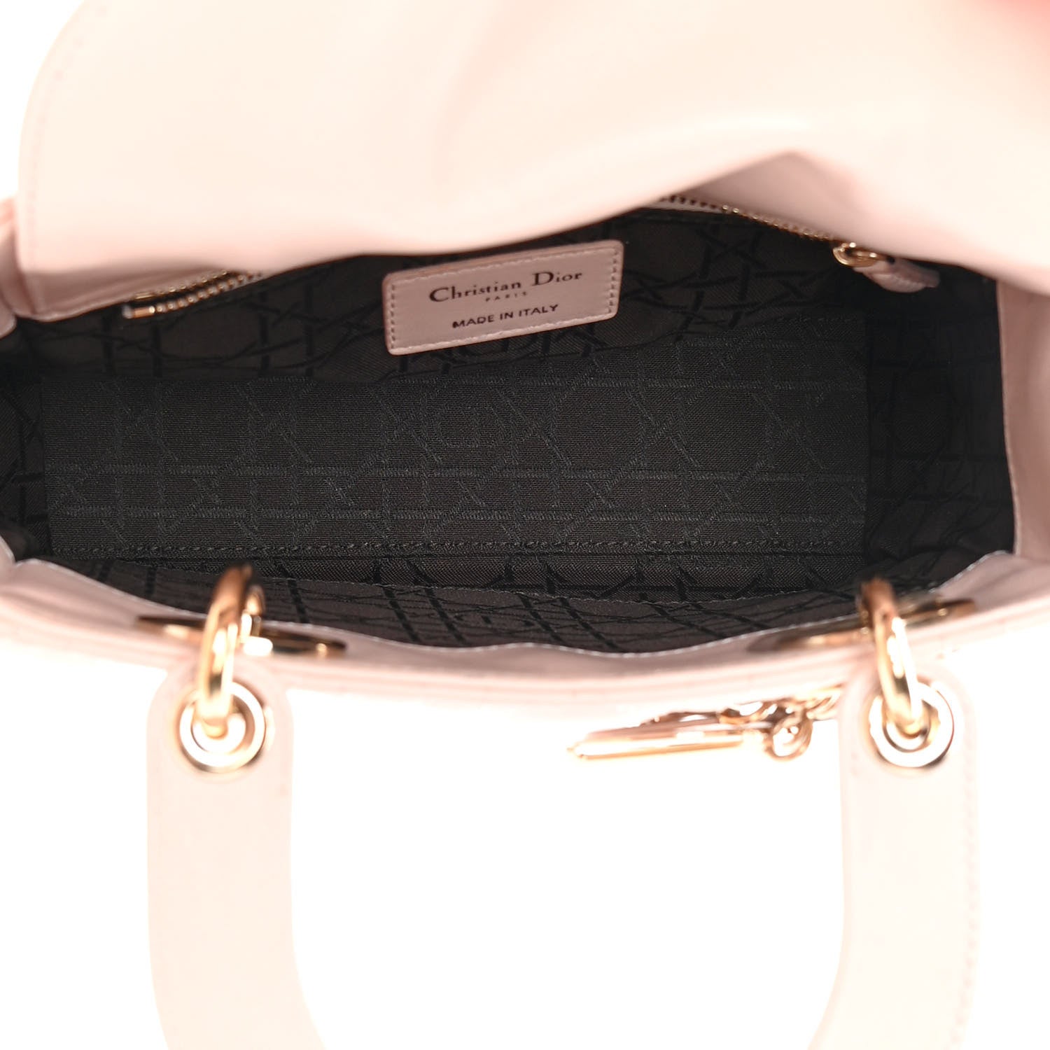 Christian Dior Lambskin Cannage Small Lucky Badges My Lady Dior Pink 5 of 16