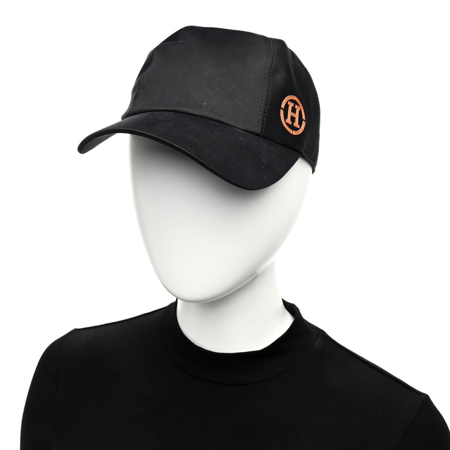 Hermes Cotton Miles H Circle Hat 59 Black 1499143 – FASHIONPHILE