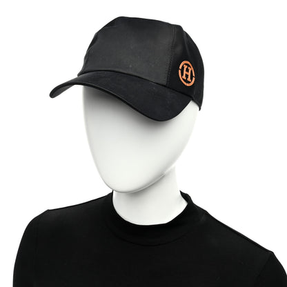 Hermes Cotton Miles H Circle Hat 59 Black 2 of 10