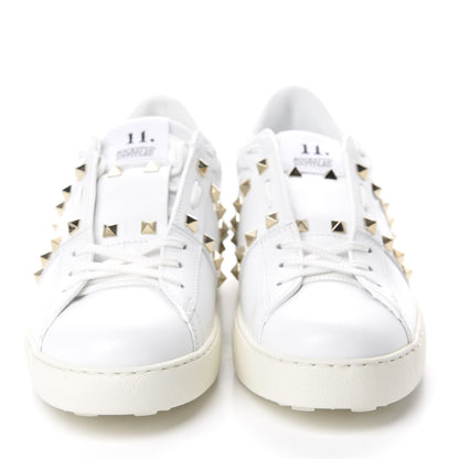 Valentino Garavani Calfskin Womens Rockstud Untitled Open Sneakers 41.5 White 2 of 13