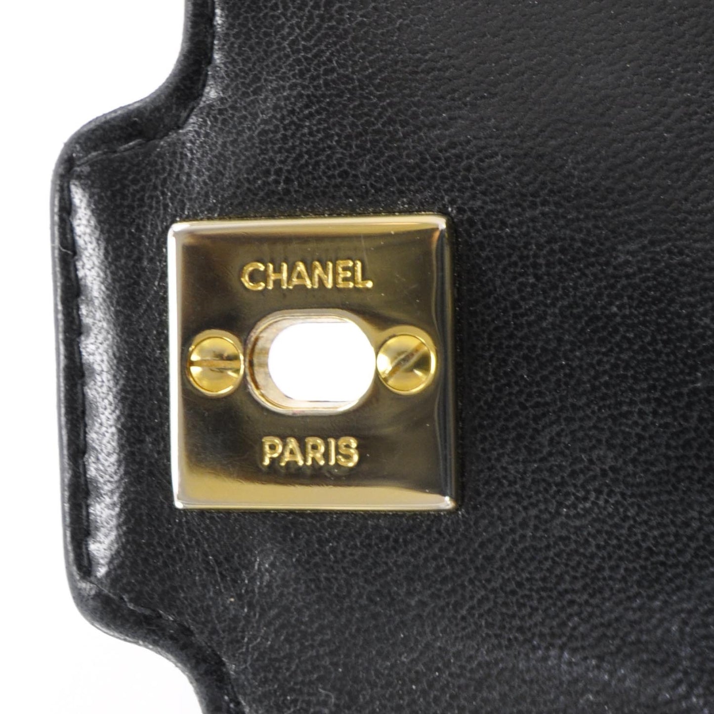 Lambskin Mini Flap Navy GHW