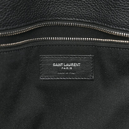 Saint Laurent Grained Calfskin Medium Souple Sac De Jour Duffle Black 6 of 14