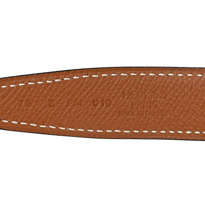 Hermes Swift Epsom 24mm Mini Constance H Belt 75 30 Black Gold 5 of 7