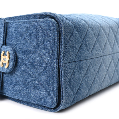 Chanel Washed Denim Quilted Small Chanel 25 Handbag Blue 9 of 10