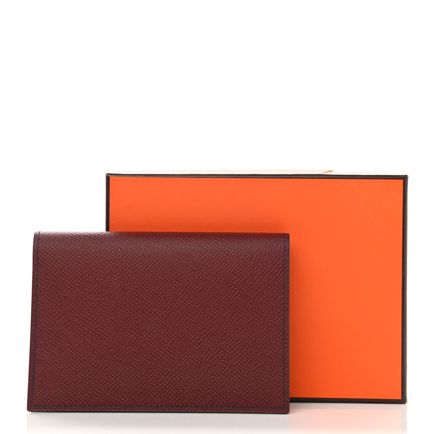 Hermes Epsom M2 Magellan Passport Holder Rouge H Bleu Nuit Gris Tourterelle 8 of 8