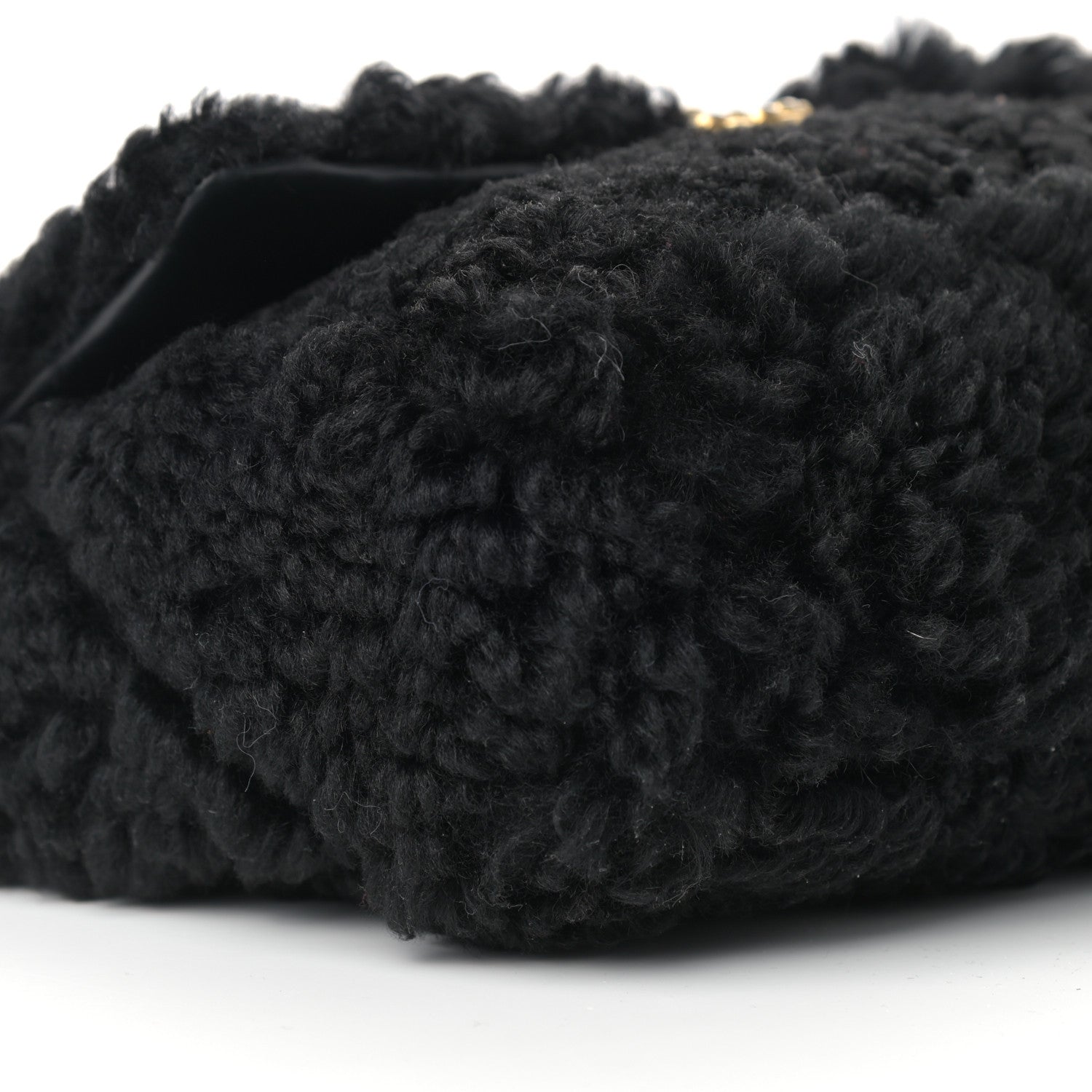 Chanel Shearling Sheepskin Large Chanel 19 Flap Black 8 of 9