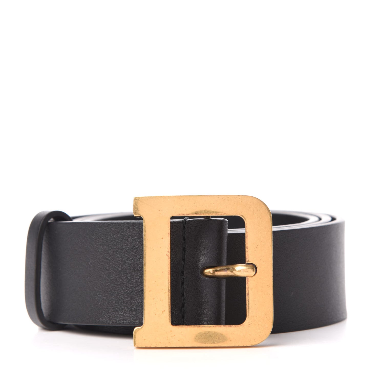 Calfskin Diorquake Belt 80 Black
