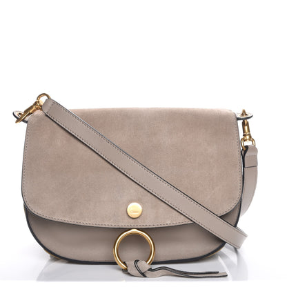 Chloe Suede Smooth Calfskin Mini Kurtis Shoulder Bag Motty Grey 1 of 10
