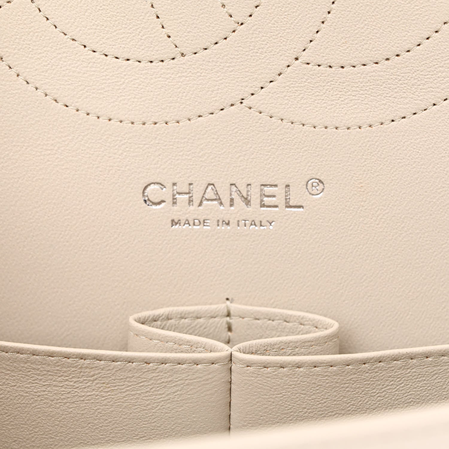 Chanel Caviar Quilted Jumbo Double Flap Ivory 6 of 10