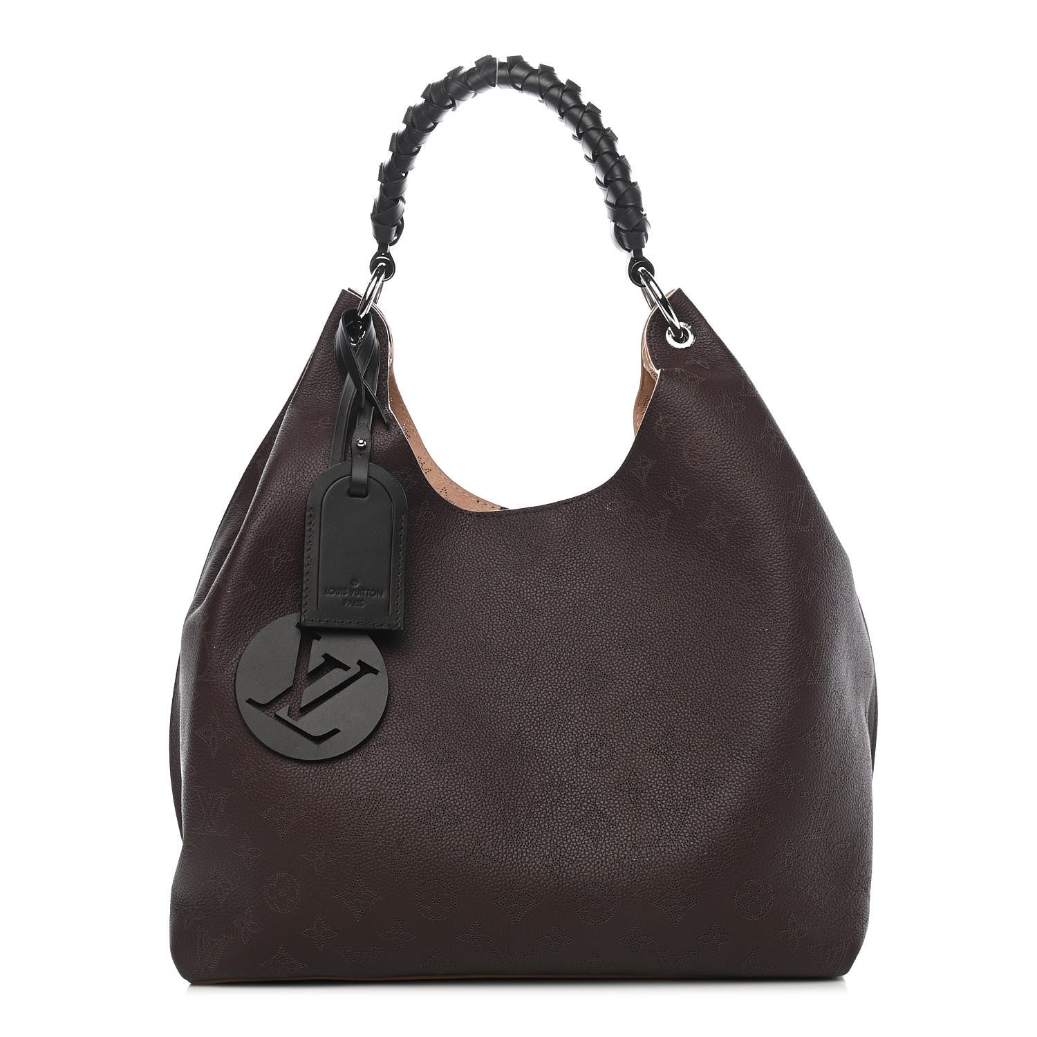 Louis Vuitton Mahina Carmel Hobo Chocolate 1 of 8