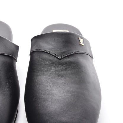 Louis Vuitton X SUPREME Lambskin Mens Hugh Slippers 8 Black 9 of 11