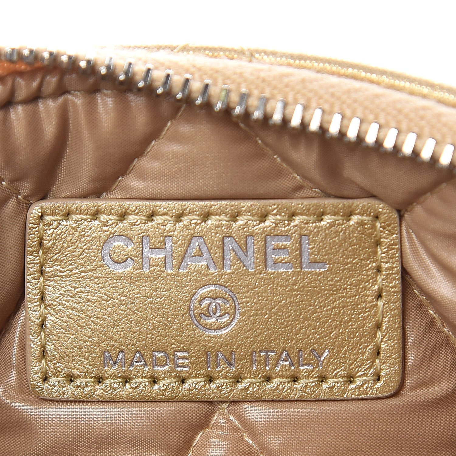 Chanel Metallic Lambskin Star Embossed Coin Purse Case Gold 6 of 10