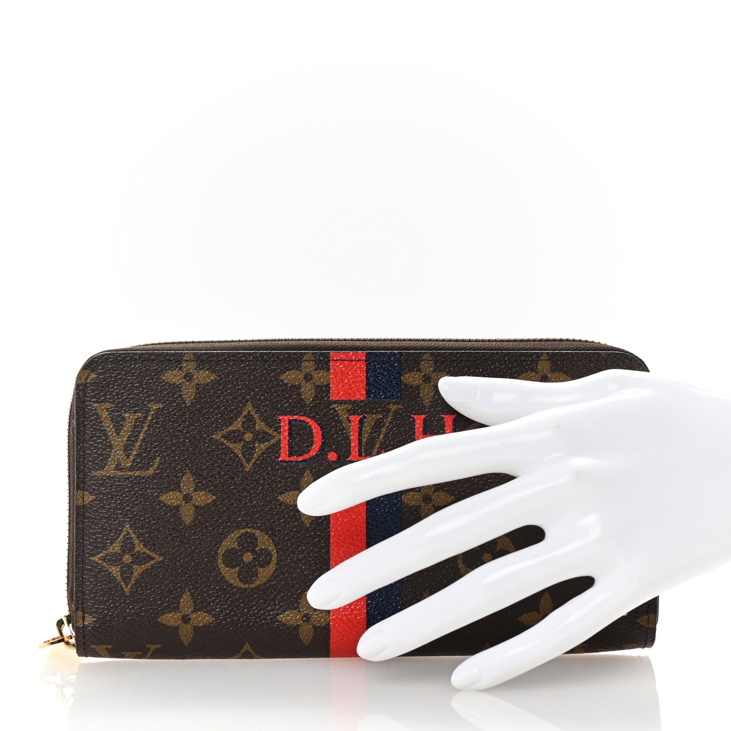 Monogram My LV Heritage Zippy Organizer Wallet Marine Rouge