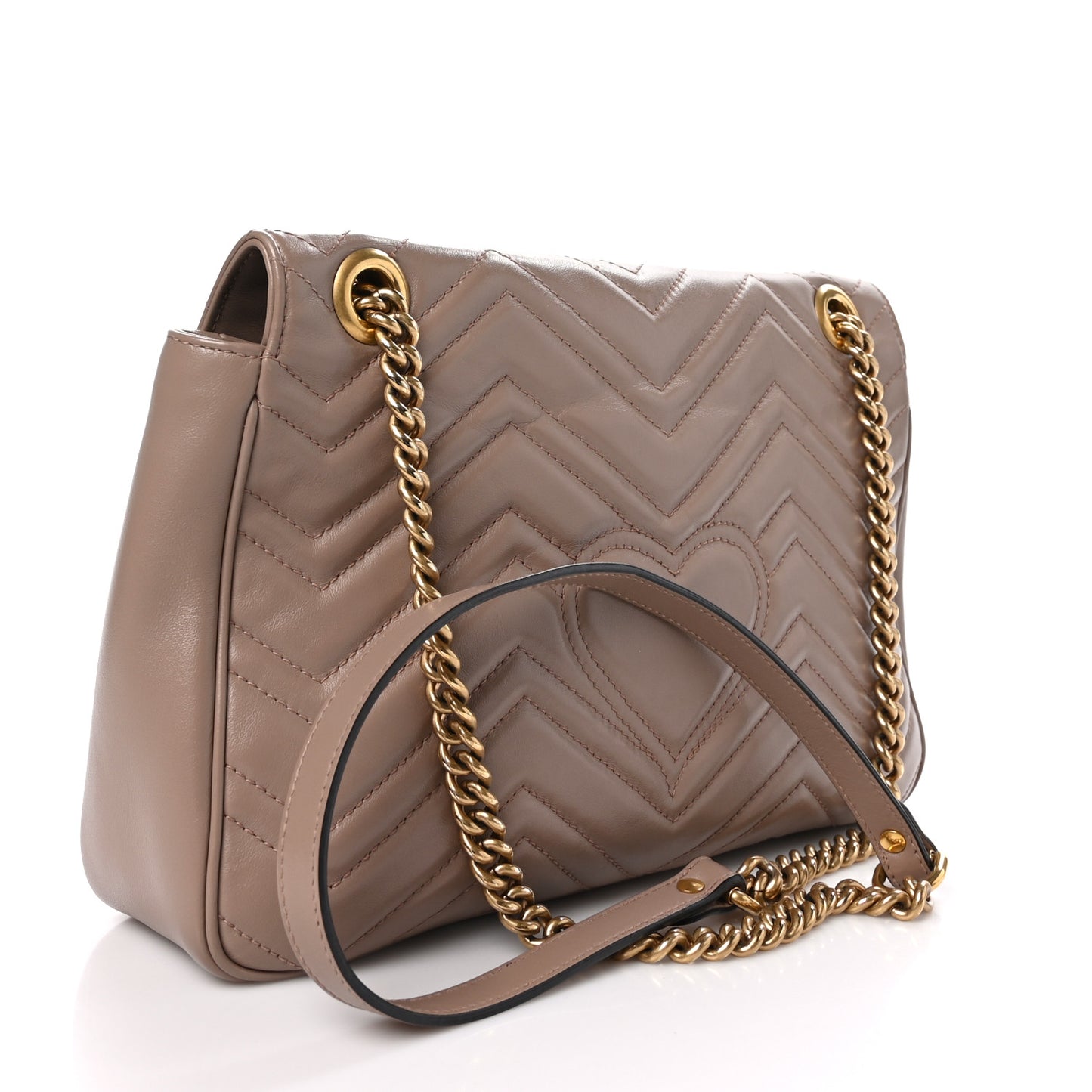 Calfskin Matelasse Medium GG Marmont Shoulder Bag Porcelain Rose