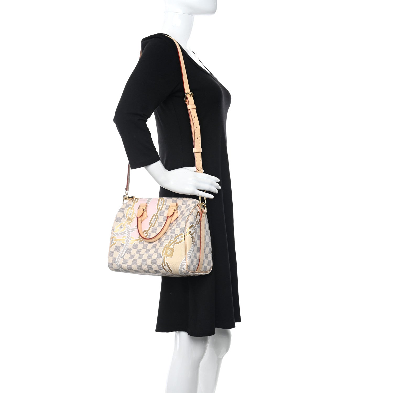 Louis Vuitton Damier Azur Nautical Speedy Bandouliere 25 2 of 9