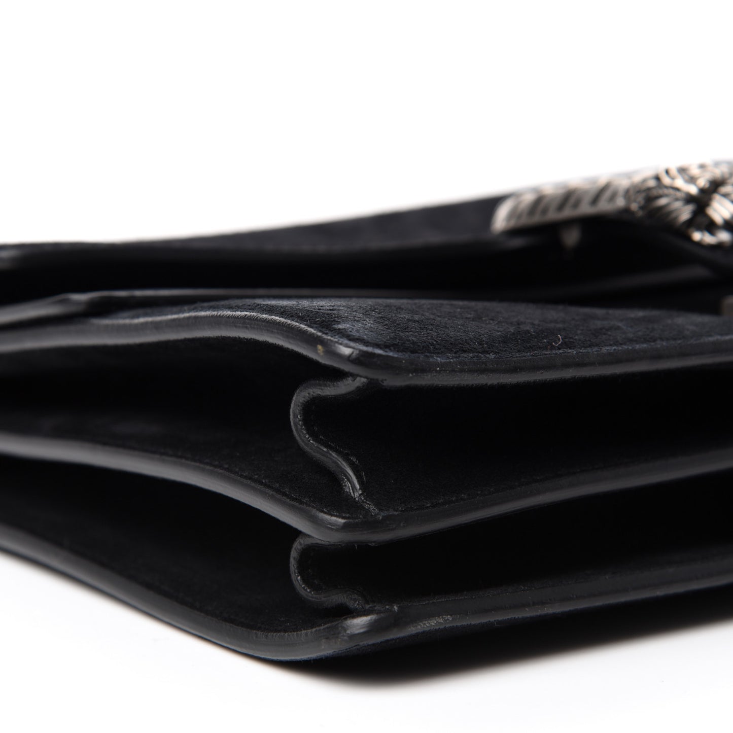 Suede Medium Dionysus Shoulder Bag Black