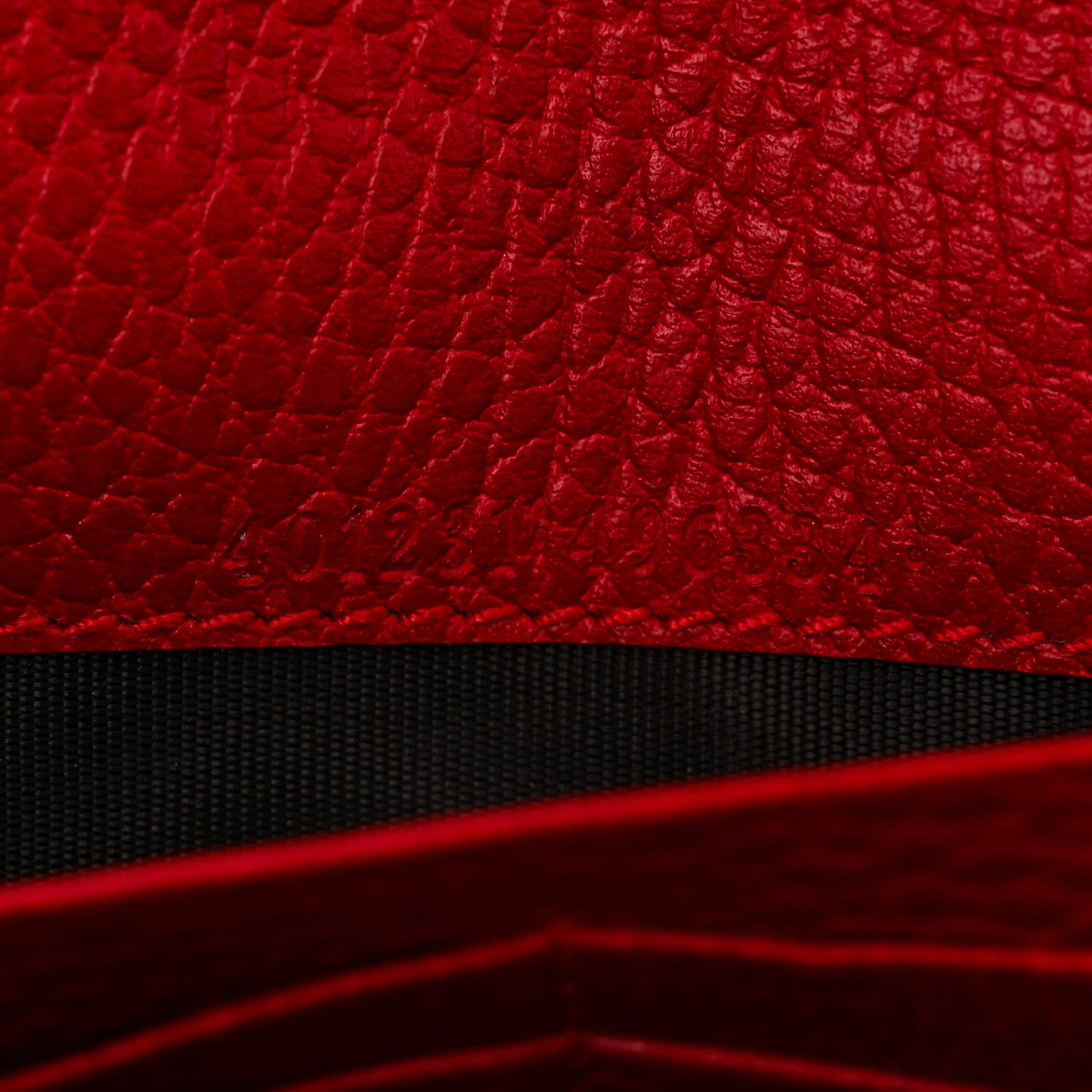Calfskin Mini Dionysus Chain Wallet Hibiscus Red