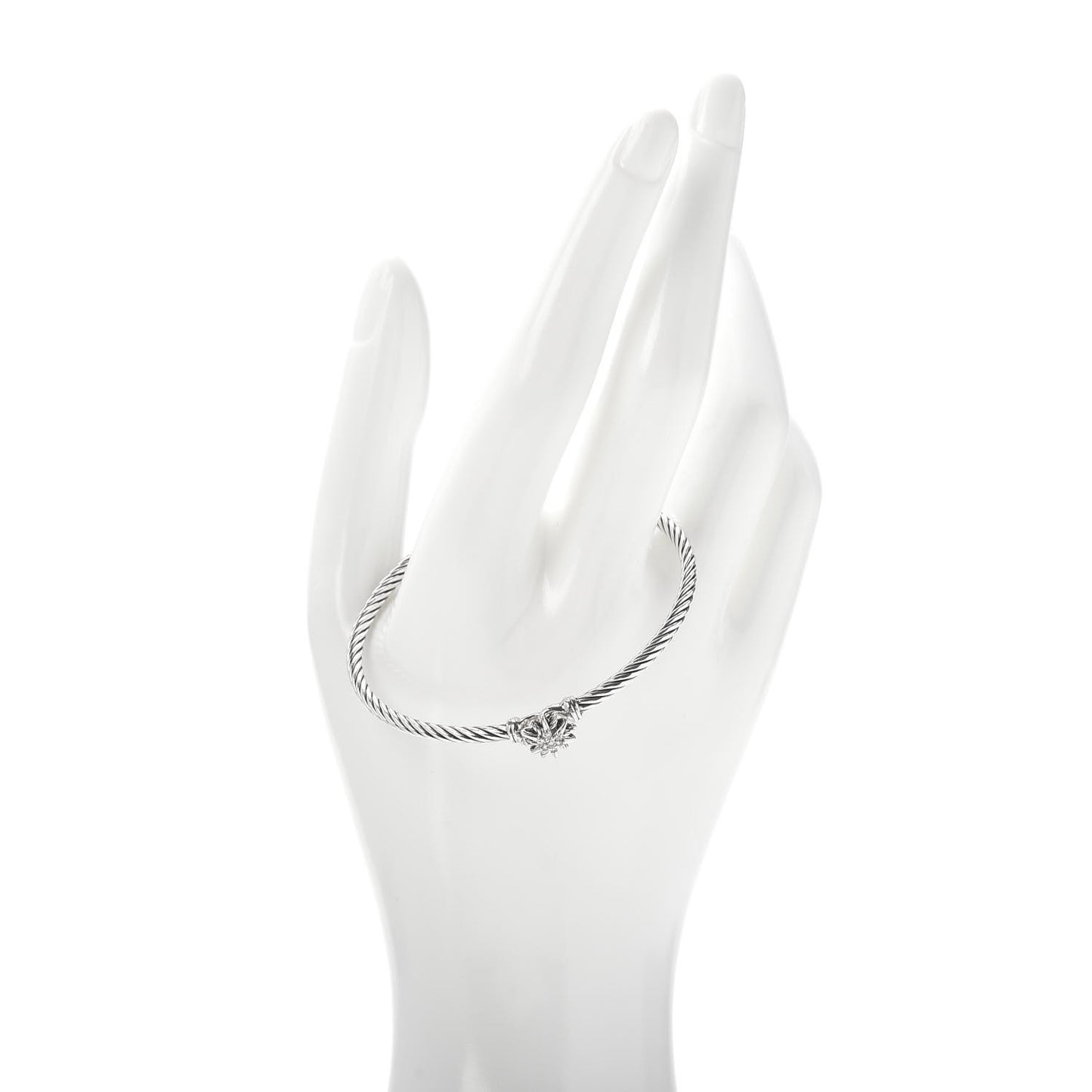 Sterling Silver Diamond Starburst Bracelet