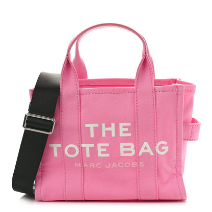 Marc Jacobs Cotton Canvas Small The Traveler Tote Bag Pink 1 of 9