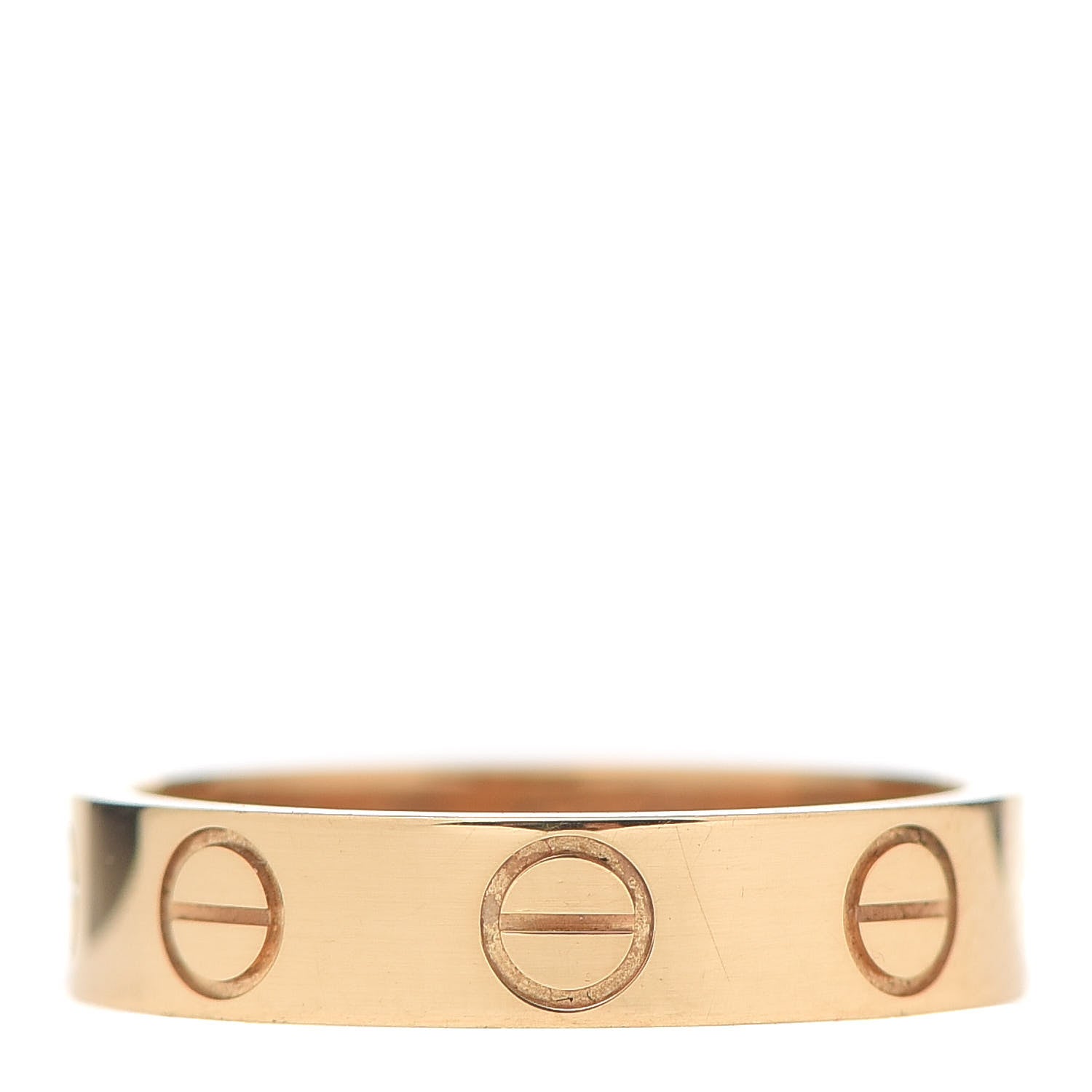 Cartier 18K Yellow Gold 3.5mm LOVE Wedding Band Ring 45 3.25 1 of 6
