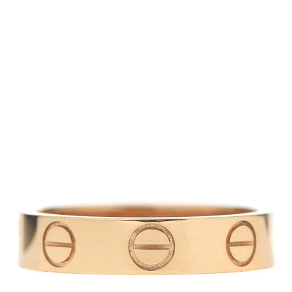 Cartier 18K Yellow Gold 3.5mm LOVE Wedding Band Ring 45 3.25 1 of 6