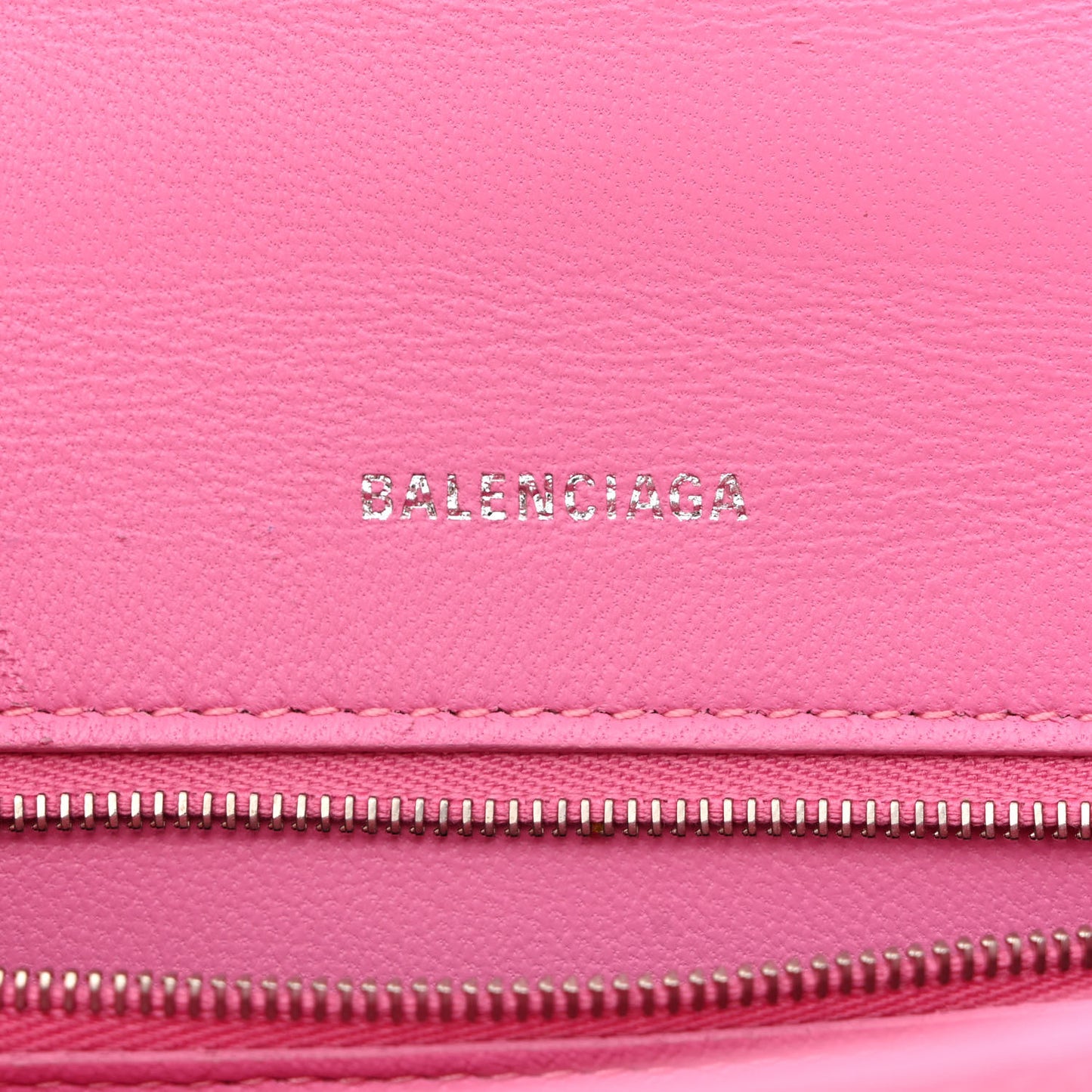 Shiny Calfskin Crocodile Embossed Small Hourglass Top Handle Bag Baby Pink