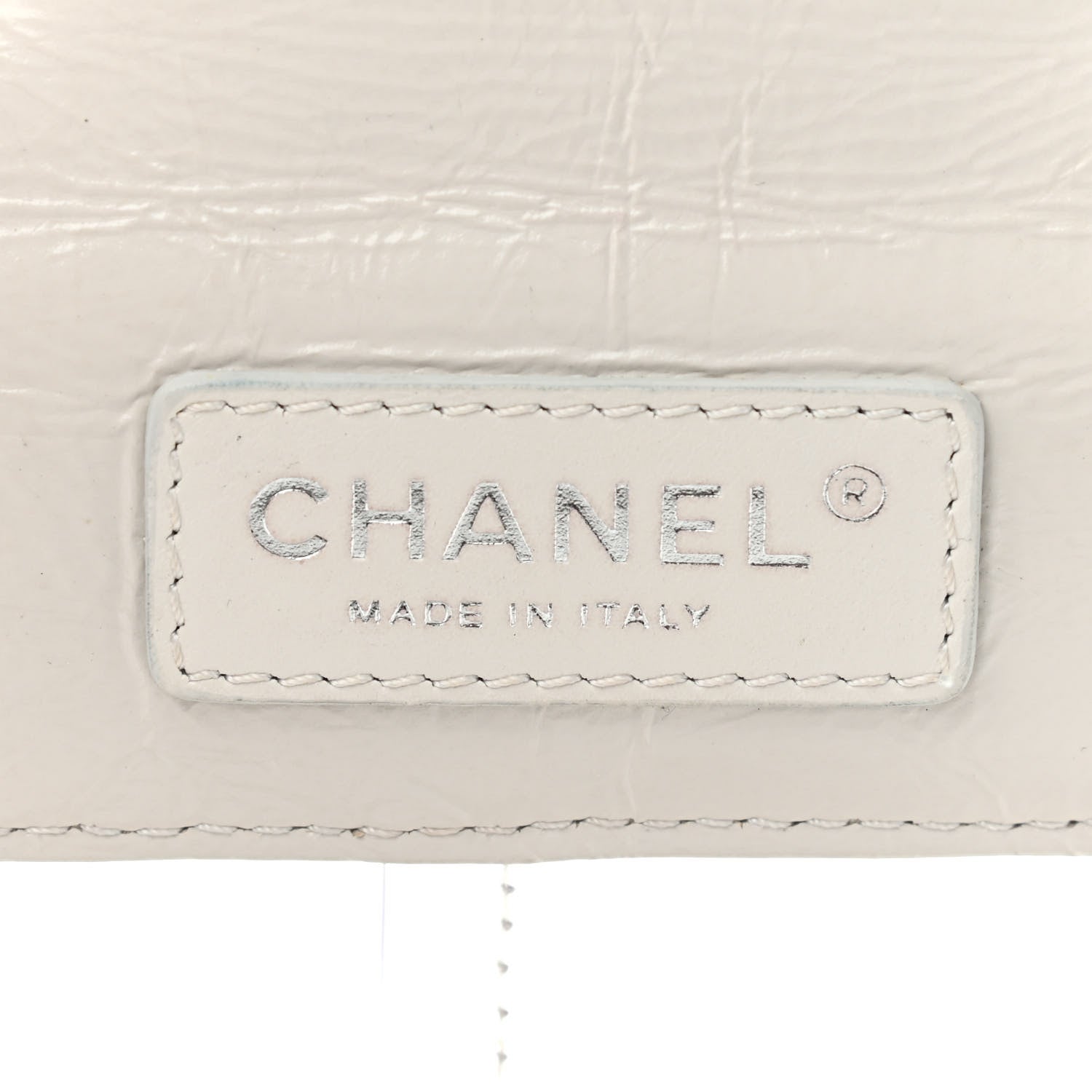Chanel Crumpled Calfskin PVC Quilted Backpack White 7 of 11