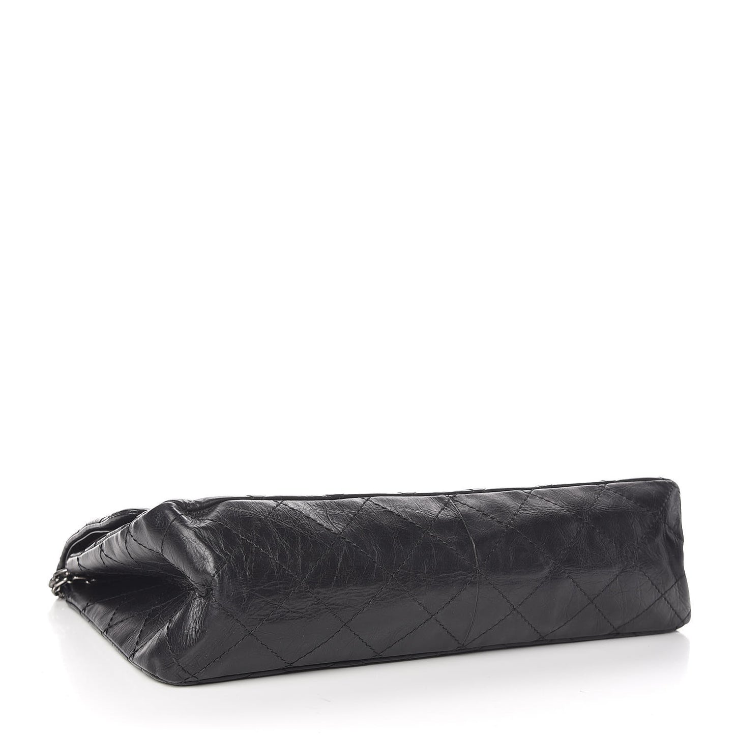 Aged Calfskin Quilted 2.55 Reissue 227 Flap Black