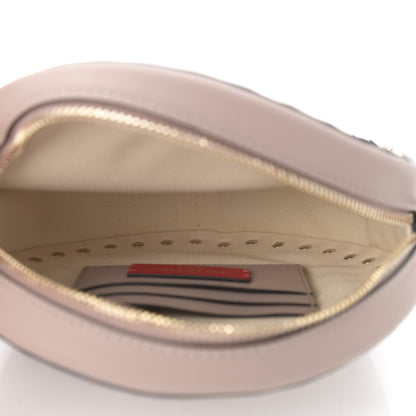 Valentino Garavani Calfskin Rockstud Round Crossbody Bag Poudre 5 of 9