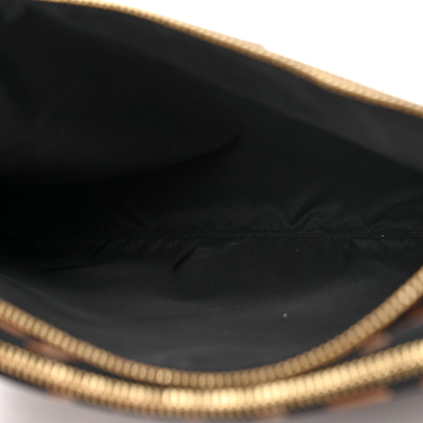 Nylon Leopard Print Candice Crossbody Black