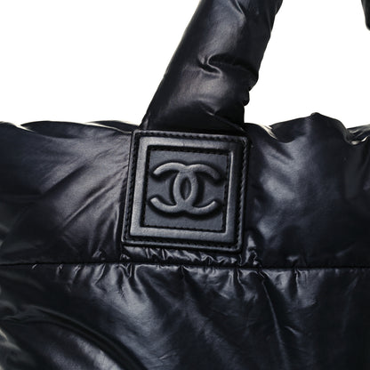 Chanel Nylon Quilted Medium Coco Cocoon Reversible Tote Black 7 of 10