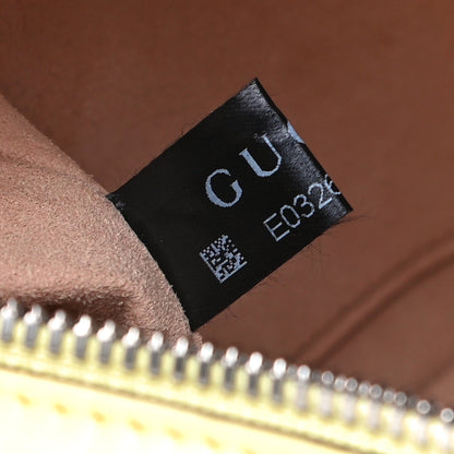 Gucci Calfskin Matelasse Small GG Marmont Chain Shoulder Bag Banana 9 of 13