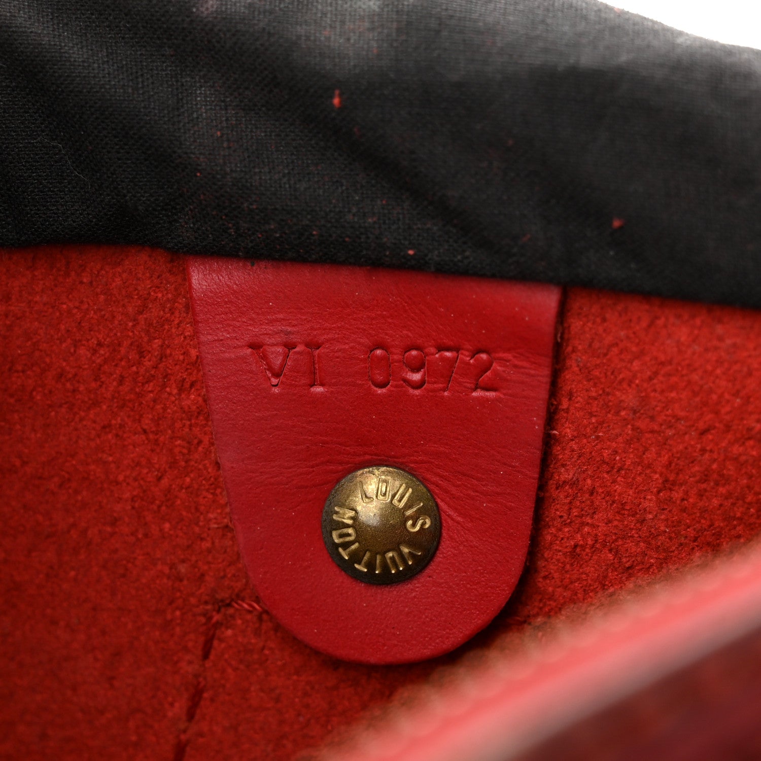 Louis Vuitton Epi Speedy 30 Castillan Red 7 of 14