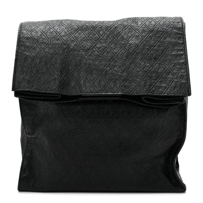 Saint Laurent Calfskin Monogram Deli Paper Bag  Vintage Black 1 of 10